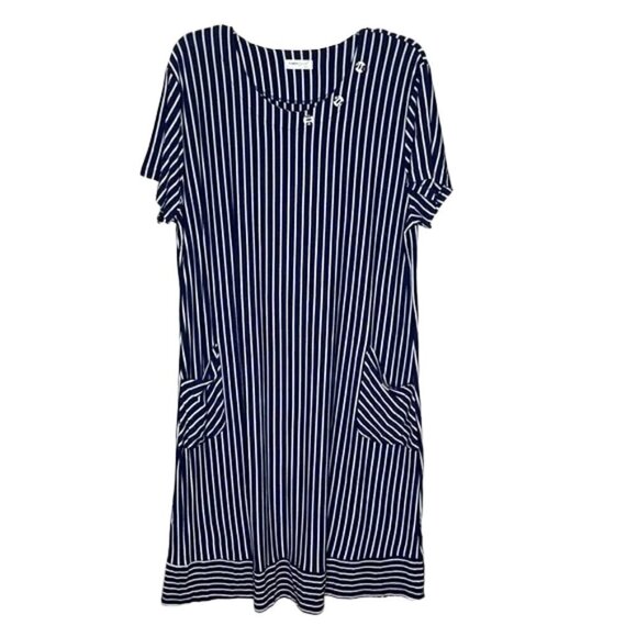 ❤️ ROMEO & LIFE Striped Dress Size 4XL - Picture 1 of 4
